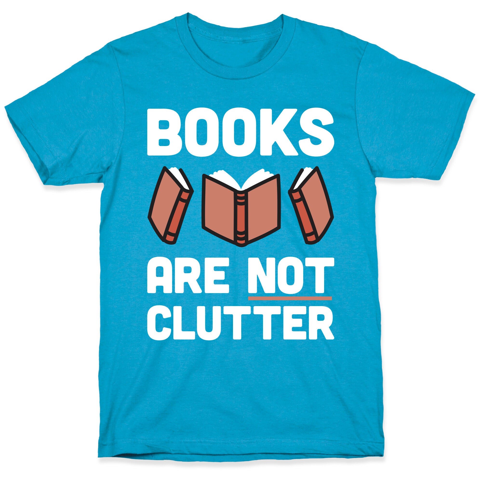 Books Are Not Clutter Unisex Triblend Tee
